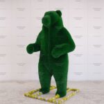 Топиари медведь цирковой, h=200см  - газон Deluxe Green
