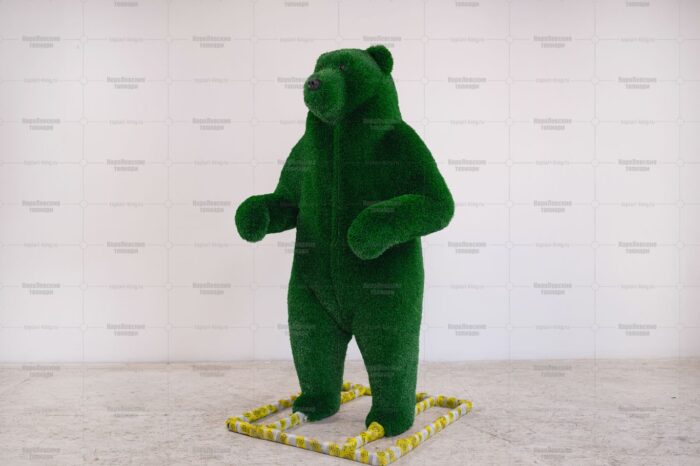 Топиари медведь цирковой, h=200см  - газон Deluxe Green