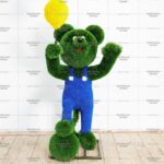 Топиари мышонок Кристиан с шариком и мячом - газон Deluxe + Eco+