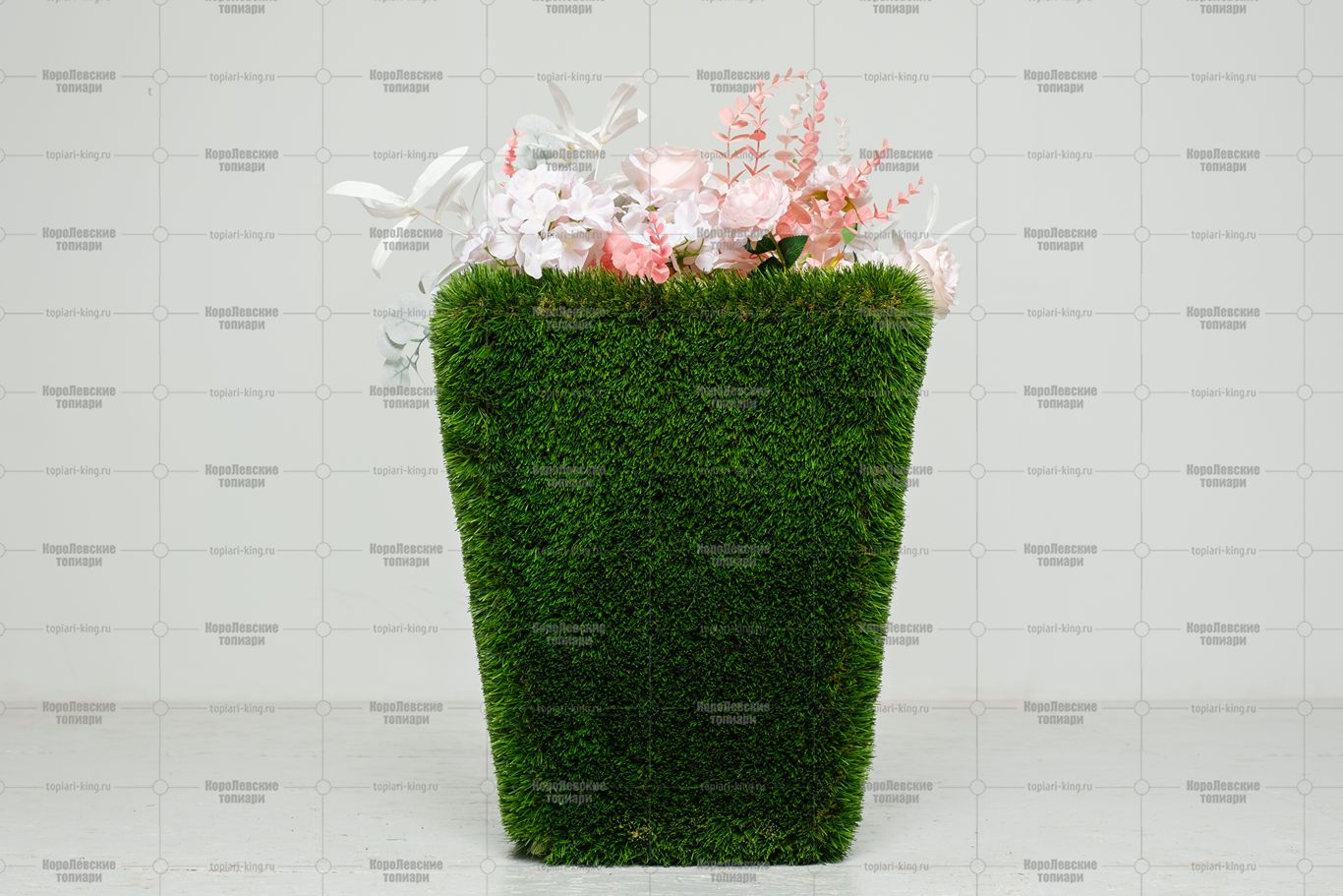 Топиари вазон Кантри, L = 45 см - газон Deluxe Топиари вазон Кантри, L = 45 см - газон Deluxe