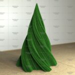 Топиари елка поворот с ребрышками - газон Eco