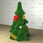 Топиари елочка с украшениями - газон Eco