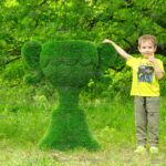 Топиари вазон Клео - газон Premium