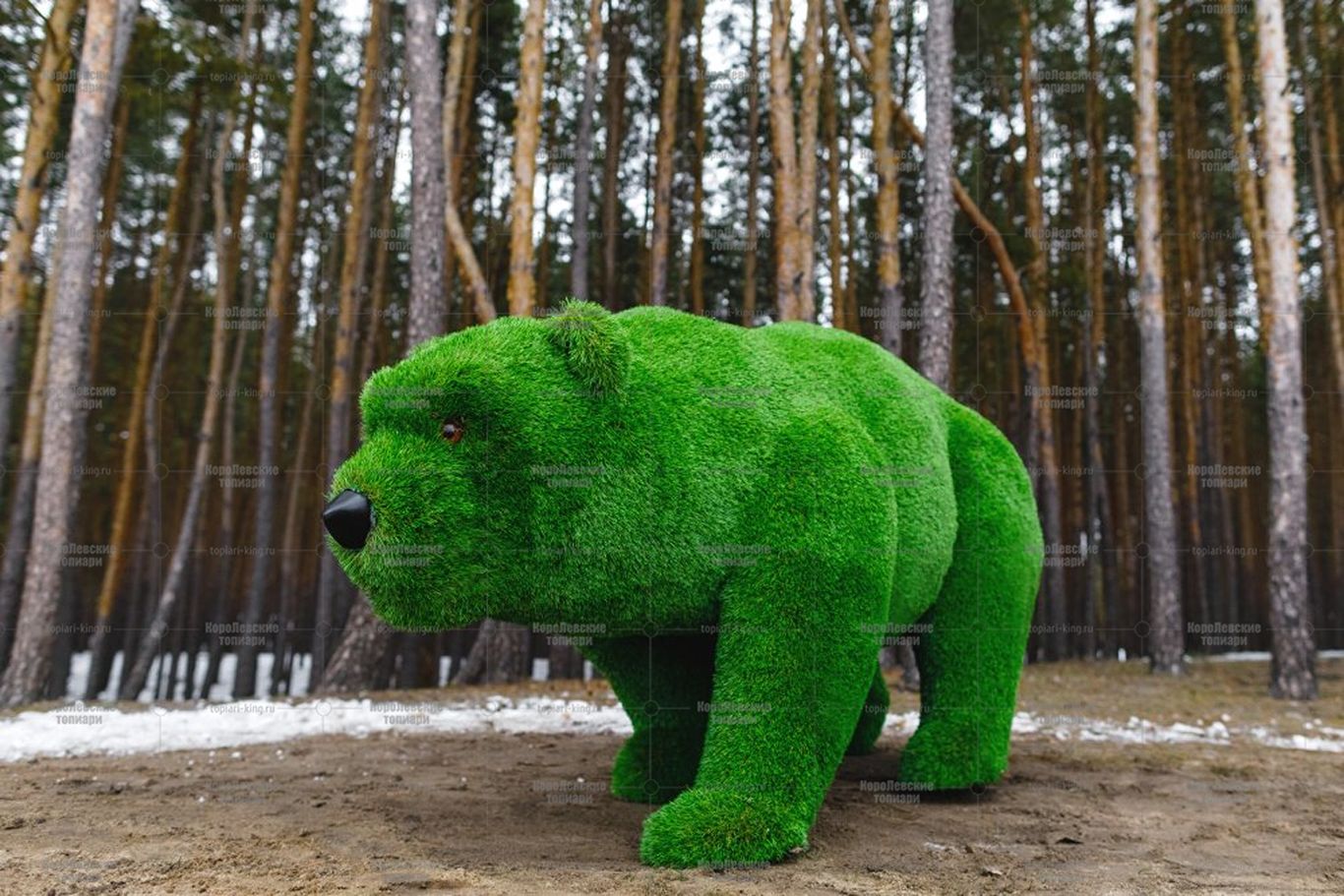 Топиари медведица Брусника - газон Premium Топиари медведица Брусника - газон Premium