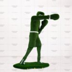 Топиари боксер Паша, h=350 см- газон Eco