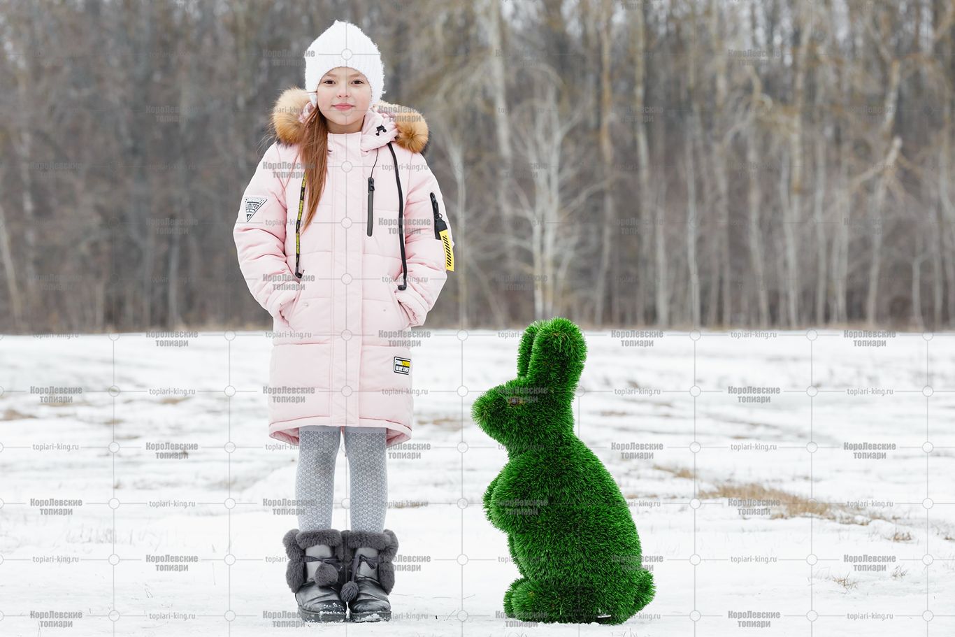 Топиари заяц Бари - газон Deluxe Топиари заяц Бари - газон Deluxe