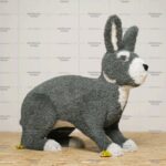 Топиари заяц Бертон, цветной - газон Eco