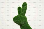 Топиари заяц Мила, h=105см - газон Eco