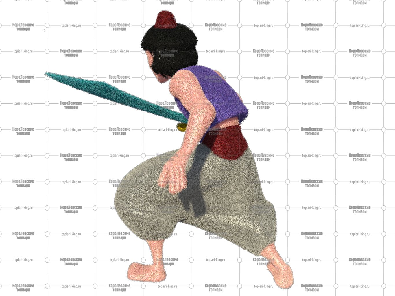 Топиари мальчик Адиль , h= 100 см - газон Есо Топиари мальчик Адиль , h= 100 см - газон Есо