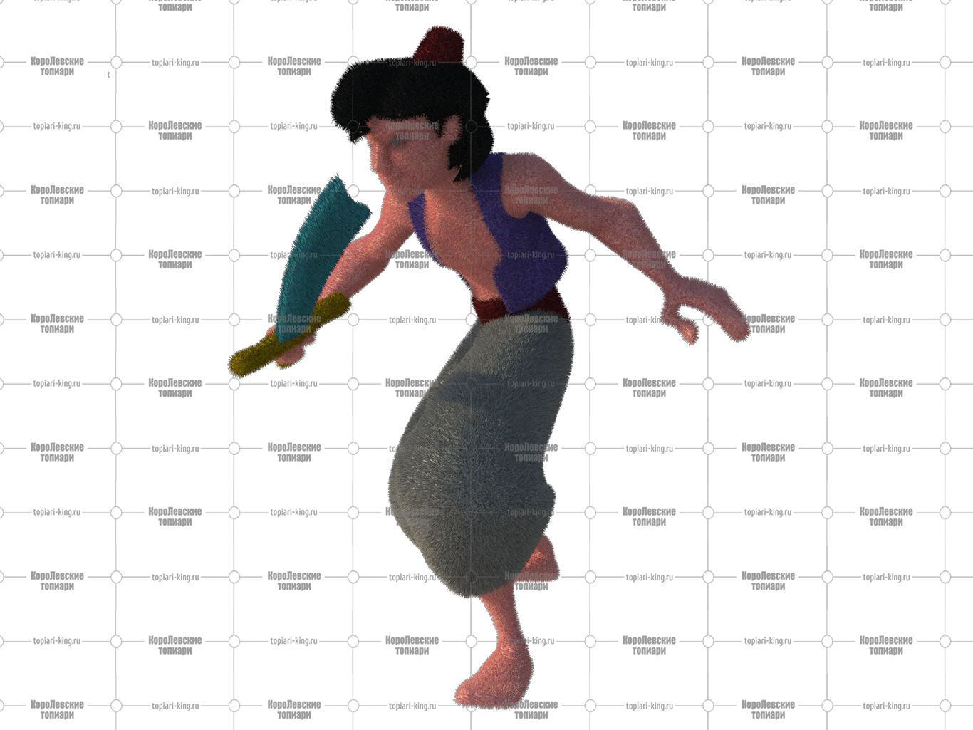 Топиари мальчик Адиль , h= 100 см - газон Есо Топиари мальчик Адиль , h= 100 см - газон Есо