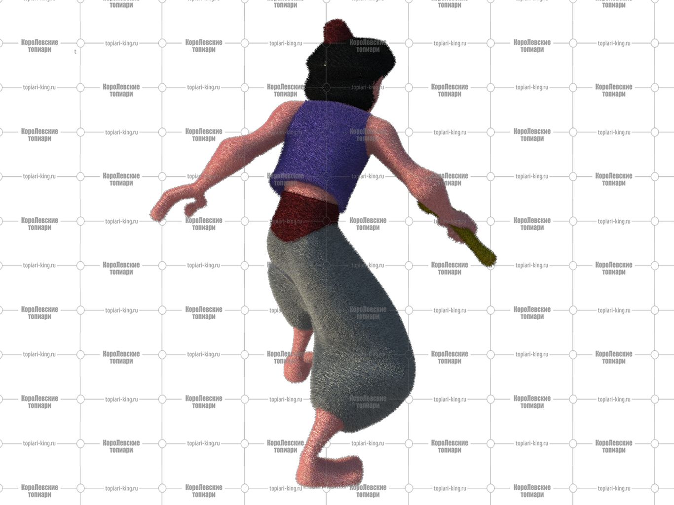 Топиари мальчик Адиль , h= 100 см - газон Есо Топиари мальчик Адиль , h= 100 см - газон Есо