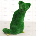 Топиари Кот сидит, модель 2 - газон Deluxe Green