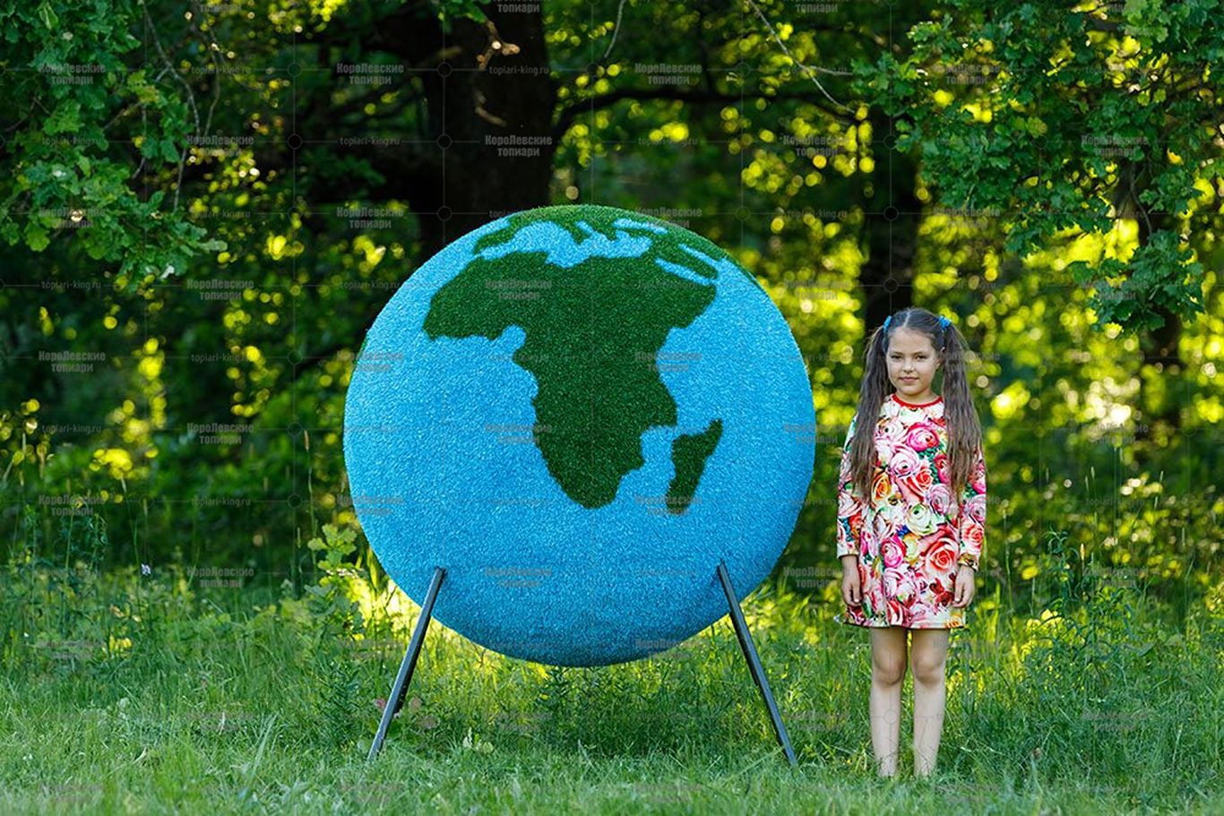 Топиари глобус, d=120 см - газон Eco Топиари глобус, d=120 см - газон Eco