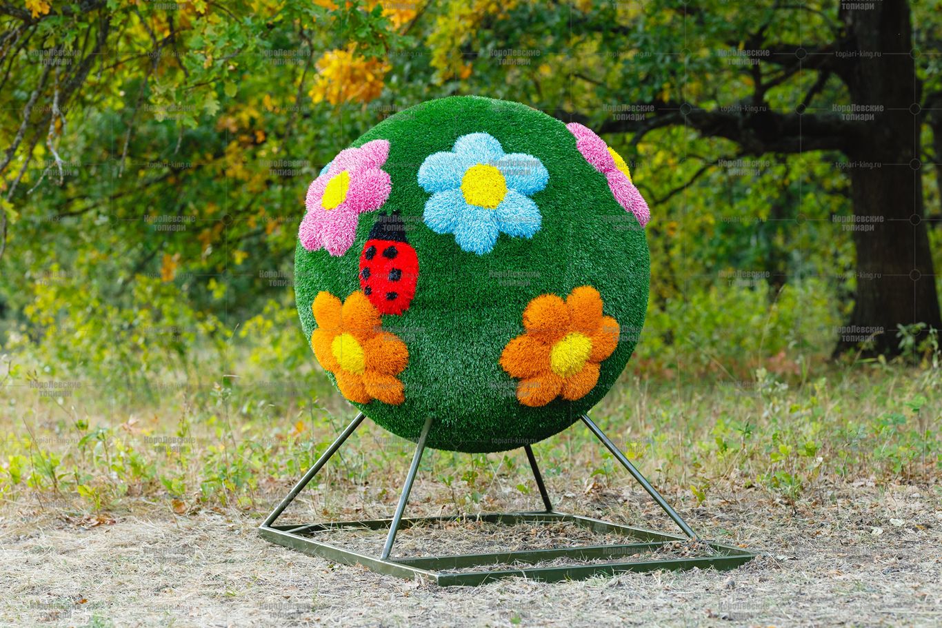 Топиари шар поляна, h=135 см - газон Eco Топиари шар поляна, h=135 см - газон Eco