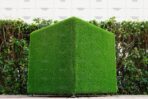 Топиари куб, зеленый,  h= 80 см - газон Eco