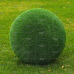 Топиари шар в виде куста туи, d=100 см - газон Eco