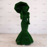 Топиари дама с зонтом, h=180 см - газон Eco