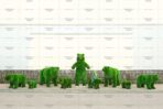 Топиари медвежонок Зола - газон Deluxe Green
