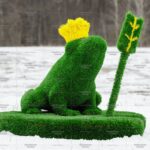 Топиари лягушка Лайма - газон Deluxe + Eco