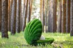 Топиари ракушка с жемчугом, h=80 см- газон Eco