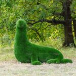 Топиари тюлень с головой направо - газон Deluxe