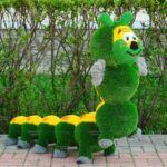 Топиари гусеница, h=110см - газон Есо