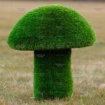 Топиари гриб белый, h=60 см - газон Eco