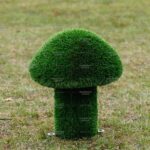 Топиари гриб белый,  h=60 см - газон Deluxe