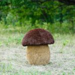 Топиари гриб подосиновик, h=50 см - газон Eco