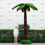 Топиари пальма средняя, кокосовая, h=350см - газон Deluxe + Eco