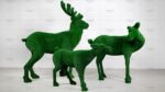 Топиари композиция семья олени Вудс - газон Есо+Deluxe Green