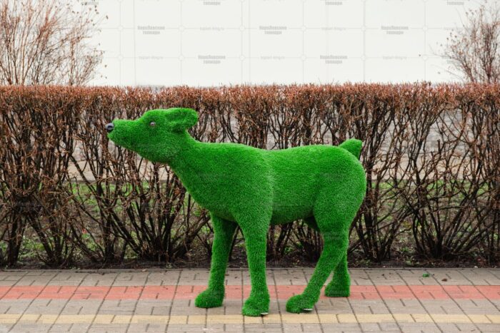 Топиари композиция семья олени Вудс - газон Есо+Deluxe Green