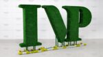 Топиари композиция буквы h=135см - газон Есо