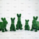 Топиари композиция зайцы, 5шт. - газон Deluxe Green