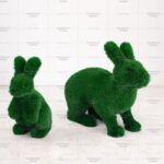 Топиари композиция Заяц Бари и заяц Чики - газон Deluxe Green