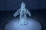 Световая фигура пингвин h=60 см