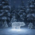 Световая фигура медведь Муни