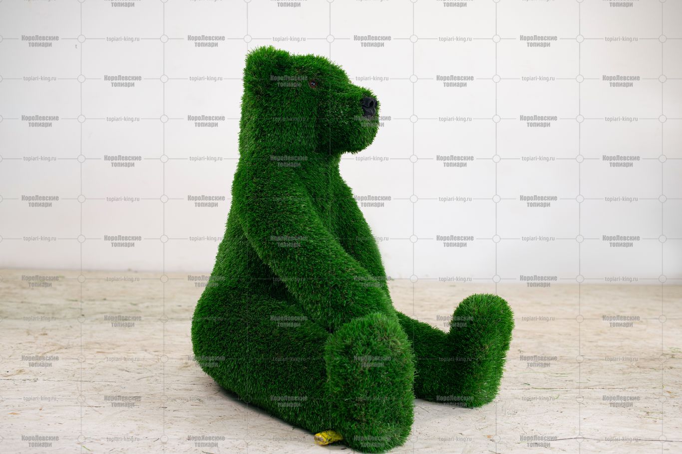 Топиари медвежонок сидящий, h=80см - Deluxe (тендер) Топиари медвежонок сидящий, h=80см - Deluxe (тендер)