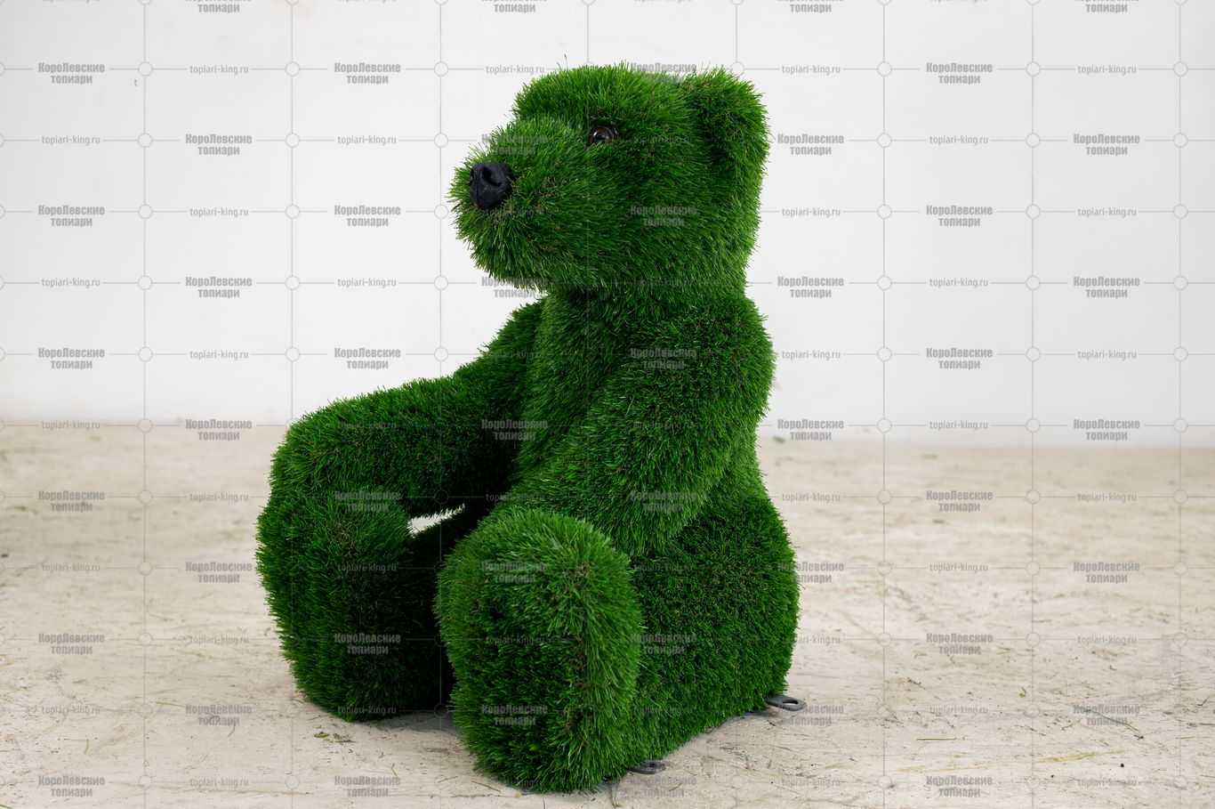 Топиари медвежонок сидящий, h=80см - Deluxe (тендер) Топиари медвежонок сидящий, h=80см - Deluxe (тендер)